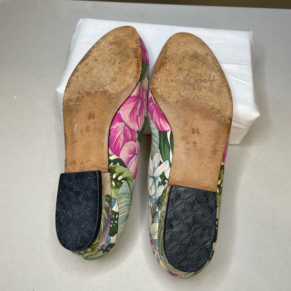 Cole-Haan Vintage Slip on Floral Shoes Size 8.5 - Picture 10 of 10